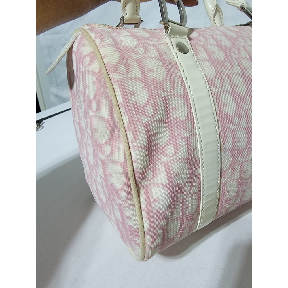 CHRISTIAN DIOR Monogram Boston Bag Pink - Picture 15 of 16